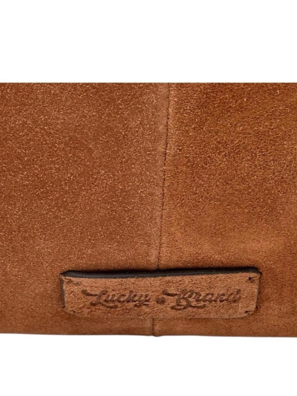 Lucky Brand Clem Suede Hobo Bag Brown - Picture 7 of 8